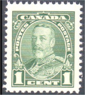 951 Canada 1935 George V Pictorial Issue 1c Vert Green MNH ** Neuf SC (103) - Nuovi