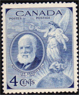 951 Canada 1947 Alexandre Graham Bell Telephone Communications MNH ** Neuf SC (38b) - Telecom