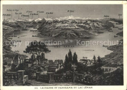 11644230 Lausanne VD Panorama Lac Leman Et Les Alpes Lausanne - Other & Unclassified