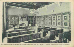 38 - Grenoble - Intérieur Du Palais De Justice - Salle De La Cour Des Comptes - Cheminée Et Boiseries De Jude - CPA - Vo - Grenoble