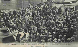 52 - Chaumont - Fete Du Grand Pardon - 21 Juin 1928 - Rue De La Victoire De La Marne - La Procession - Animée - CPA - Vo - Chaumont