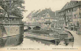 68 - Colmar - Le Quai Des Pecheurs - Animée - CPA - Voir Scans Recto-Verso - Colmar