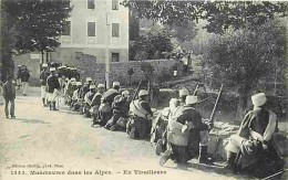 06 - Alpes Maritimes - Manoeuvres Dans Les Alpes - En Tirailleurs - Animée - Militaria - CPA - Voir Scans Recto-Verso - Autres & Non Classés