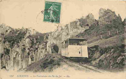 65 - Lourdes - Le Funiculaire Du Pic Du Jer - Animée - Train - CPA - Voir Scans Recto-Verso - Lourdes