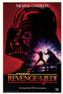 Cinema - Star Wars - Revenge Of The Jedi - Illustration Vintage - Affiche De Film - CPM - Carte Neuve - Voir Scans Recto - Affiches Sur Carte
