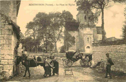 Reproduction CPA - 86 Monthoiron - La Place De L'Eglise - Maréchal Ferrant - Chevaux - C'était La France - No 113 - CPM  - Sonstige & Ohne Zuordnung