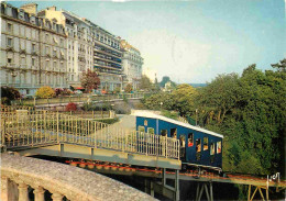 Trains - Funiculaires - Pau - Le Funiculaire Qui Donne Sur Le Boulevard Des Pyrénées - CPM - Voir Scans Recto-Verso - Funicolari