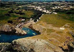 85 - Ile D'Yeu - L'entrée Du Port De La Meule  Au Fond  Le Village - Vue Aérienne - Flamme Postale De L'Ile D'Yeu - CPM  - Ile D'Yeu