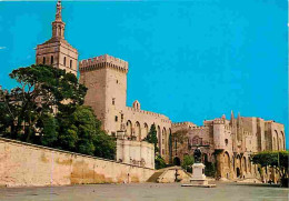 84 - Avignon - La Cathédrale Et Le Palais Des Papes - Carte Neuve - CPM - Voir Scans Recto-Verso - Avignon