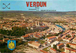 55 - Verdun - Vue Générale Aérienne - Blasons - CPM - Voir Scans Recto-Verso - Verdun