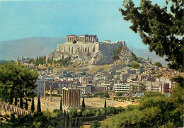 Grèce - Athènes - Athína - Le Temple De Jupiter Olympien Et I'Acropole - Carte Neuve - CPM - Voir Scans Recto-Verso - Greece