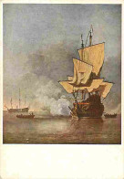 Art - Peinture - Willem Van De Velde - Le Coup De Canon - Bateaux - Voiliers - CPM - Voir Scans Recto-Verso - Peintures & Tableaux