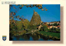 43 - Le Puy En Velay - Rocher D'Aiguilhe - Blasons - CPM - Voir Scans Recto-Verso - Le Puy En Velay