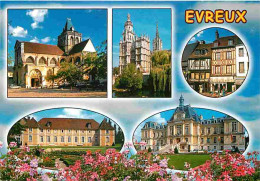 27 - Evreux - Multivues - Fleurs - Automobiles - CPM - Voir Scans Recto-Verso - Evreux