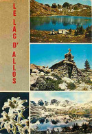 04 - Allos - Le Lac D'Allos - Multivues - Fleurs - Flamme Postale De Allos - CPM - Voir Scans Recto-Verso - Autres & Non Classés