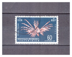 NOUVELLES  HEBRIDES   . N ° 265 .  60 C  POISSON    OBLITERE    .  SUPERBE . - Gebraucht