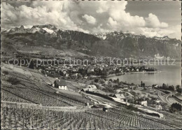 11644150 Vevey VD Vue Panoramique Et Les Alpes Vaudoises Lac Leman Vevey - Altri & Non Classificati