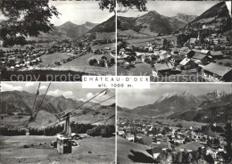 11644137 Chateau-d Oex Gesamtansicht Mit Alpenpanorama Kabinenbahn Chateau-d Oex - Sonstige & Ohne Zuordnung