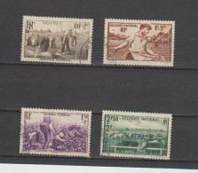 1940 N°466 à 469 Pour Le Secours National Oblitérés (lot 230) - Used Stamps