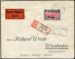 Deutsche Besetz.I.WK Belgien, 1917, 25 I, Brief - Ocupación 1914 – 18