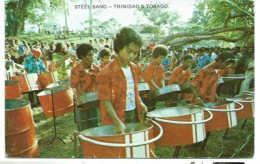 Steel Band (Queen's Park. Savannah)  Postcard. New-Unused - Trinidad