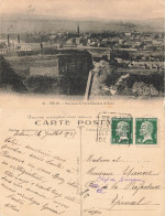 08 Sedan Panorama Du Fer à Cheval Et De Torcy CPA Paire Attachée Timbres Pasteur 10c Cachet Daguin - Sedan