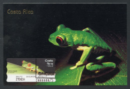 COSTA RICA (2006) Carte Maximum Card - ATM Rana Calzonuda Gaudy Leaf Frog Agalychnis Callidryas Grenouille Yeux Rouges - Costa Rica