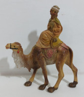 64776 Pastorello Presepe - Statuina In Plastica - Re Magio Su Cammello - Presepi