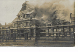 Tournai  Incendie De La Gare De Tournai 6 Mars 1912 - Doornik