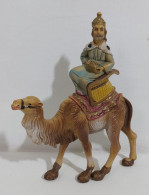 64777 Pastorello Presepe - Statuina In Plastica - Re Magio Su Cammello - Christmas Cribs