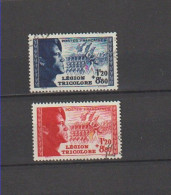 1942 N°565 Et 566 Pour La Légion Tricolore Oblitérés (lot 35) - Gebraucht