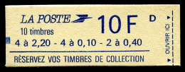 Carnet N° 1501 - Liberté Carnet Composé  (10 Timbres) - Modern : 1959-...