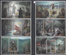 2022 New Zealand Lord Of The Rings Complete Set Of 6 Souvenir Sheets MNH @ BELOW FACE VALUE - Ongebruikt