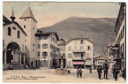 BRIGA - BRIG - SEBASTIANSPLATZ - VALAIS - 1906 - Vedi Retro - Formato Piccolo - Andere & Zonder Classificatie