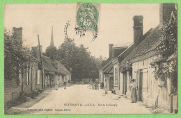 A191  CPA   SOUVIGNY (Loir Et Cher)  Route De Senely  -  Animation  +++++++ - Sonstige & Ohne Zuordnung