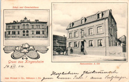 68 Gruss Aus KINGERSHEIM - Restauration A. Ott - Schul- Und Gemeindehaus - Otros & Sin Clasificación