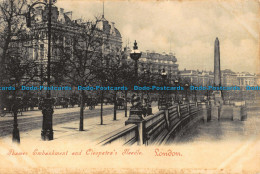 R043446 Thames Embankment And Cleopatras Needle. London - Autres & Non Classés