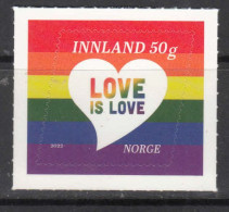2022 Norway LGBQ Pride Complete Set Of 1 MNH - Unused Stamps