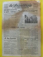 Journal  La République Sociale N° 22 Du 18 Mai 1945. Auschwitz épuration Stiessler Weygand Chine - Guerre 1939-45