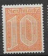 Reich Mnh ** Official Service Stamp 1921 - Oficial