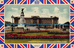 R043480 Queen Victoria Memorial And Buckingham Palace. London. 1937 - Other & Unclassified