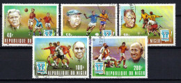 NIGER Komplettsatz Mi-Nr. 593 - 597 Fußball-Weltmeisterschaft 1978, Argentinien Gestempelt - Siehe Bild - Níger (1960-...)