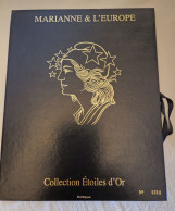 !!! COFFRET MARIANNE ET L'EUROPE ETOILES D'OR NUMEROTE 3214 SALON DU TIMBRE 2012 - DEPART ENCHERES PRIX COUTANT - Collectors