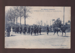 CPA - 54 - Toul - 160e Régiment D'Infanterie - Les Marches D'épreuve - Le Retour Par L'Avenue De La Gare - Carte Collée - Toul