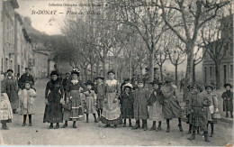 Saint-Donat-sur-L'Herbasse Place Des Balmes Drôme 26260 Cpa Voyagée En 1907 En B.Etat - Andere & Zonder Classificatie