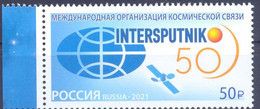 2021. Russia, 50y Of "Intersputnik", 1v,  Mint/** - Nuevos