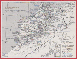 Carte Du Maroc. Larousse 1960. - Historische Documenten