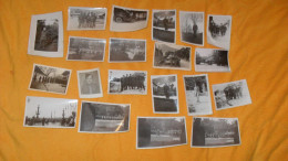 LOT 19 PHOTOS ANCIENNES DATE ?../ SCENE DEFILE MILITAIRE, MILITAIRES, VEHICULES..LIEU EN MONTAGNE, ETC.. - Guerre, Militaire