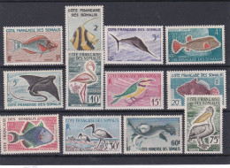 LOT 51 COTE FRANCAISE DES SOMALIS N° 292 à 303 * - Unused Stamps