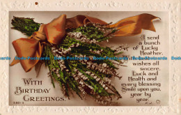 R043936 Greetings. With Birthday Greetings. Bouquet. Rotary. RP. 1933 - Welt